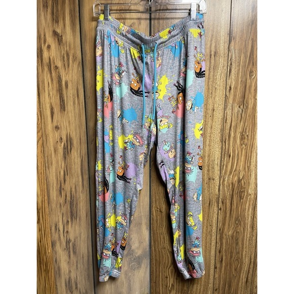 Nickelodeon Other - Nickelodeon Rugrats Characters Pajama Pants Large Lounge Comfy Pants Gray